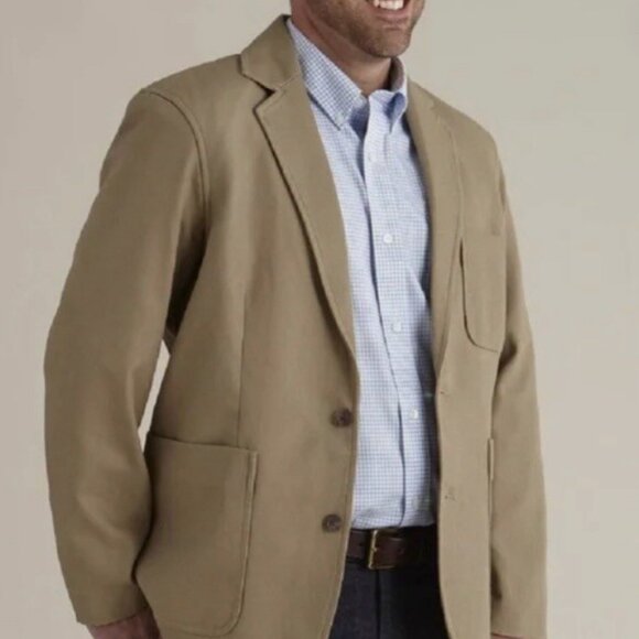 Duluth Trading Co Men Tan Duluth Flex CanvasFire House Presentation Jacket Sz Xl - Picture 1 of 11